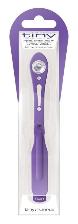 Lampka do książki purpurowa