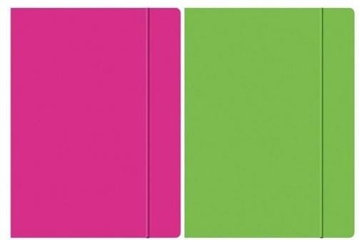 Teczka z gumką A4 Fluo mix wzorów