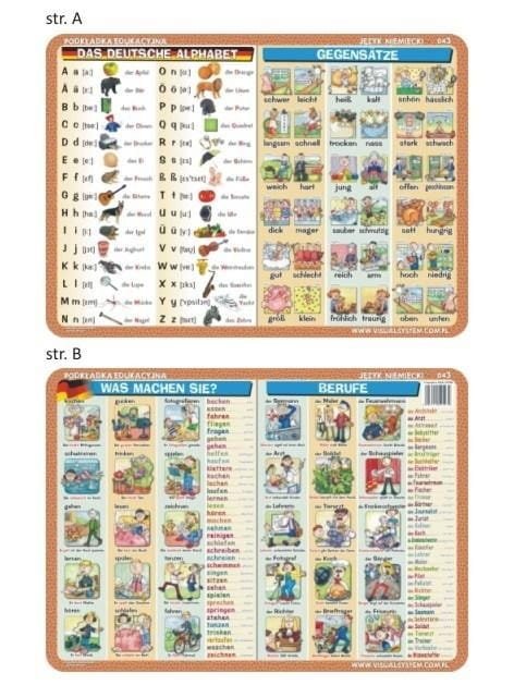 Podkładka edu. 043 -Das Alphabet, die Gegenstze..