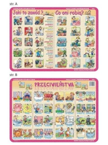 Podkładka edu. 006 - Przeciwieństwa, zawody, co...