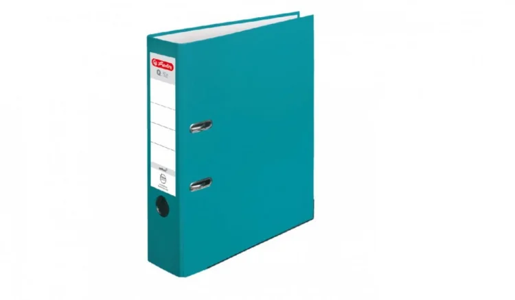 Segregator A4 8cm PP turkusowy karaibski Q file