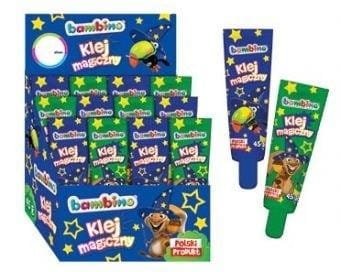 Klej magiczny w tubie 45g (12szt) display BAMBINO