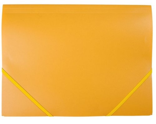 Teczka A4 plastikowa z gumką żółta D.RECT