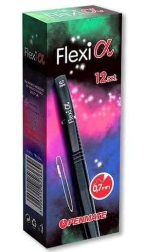 Długopis Flexi Alpha czarny (12szt) PENMATE