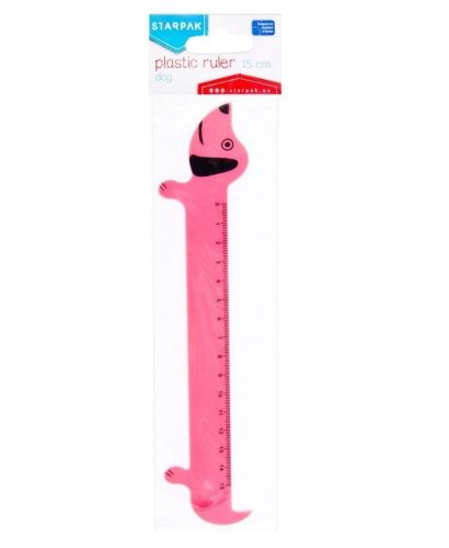 Linijka plastikowa 15cm Piesek