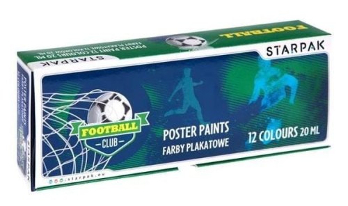 Farby plakatowe Football 12 kolorów