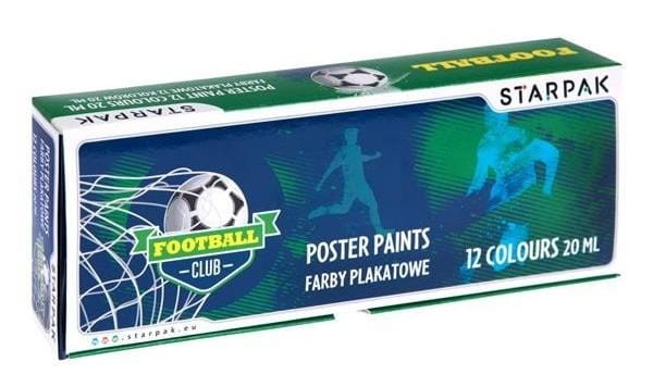Farby plakatowe Football 12 kolorów
