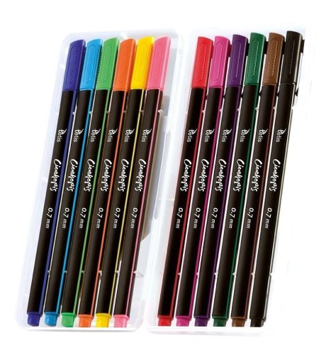 Cienkopis trójkątny 0,7 mm 12 kol. KC001-B