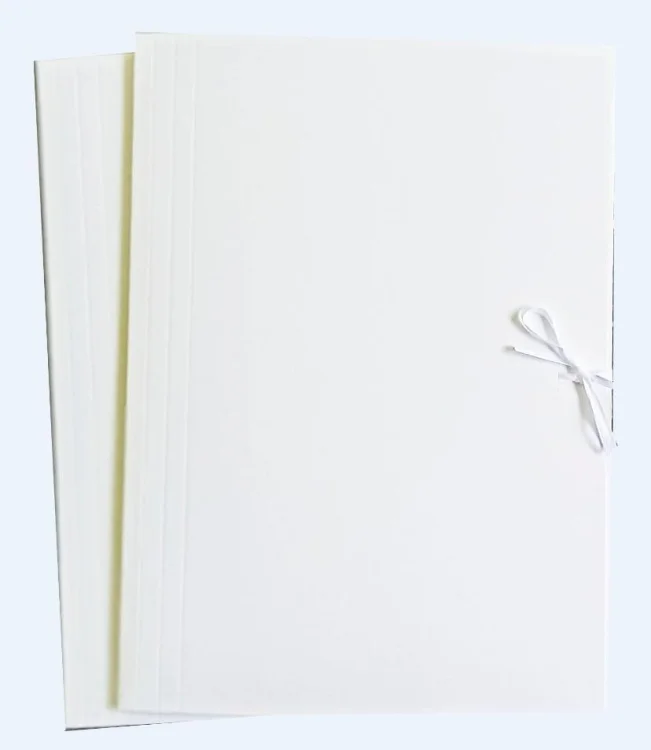 Teczka A4 biała wiązana (10szt)