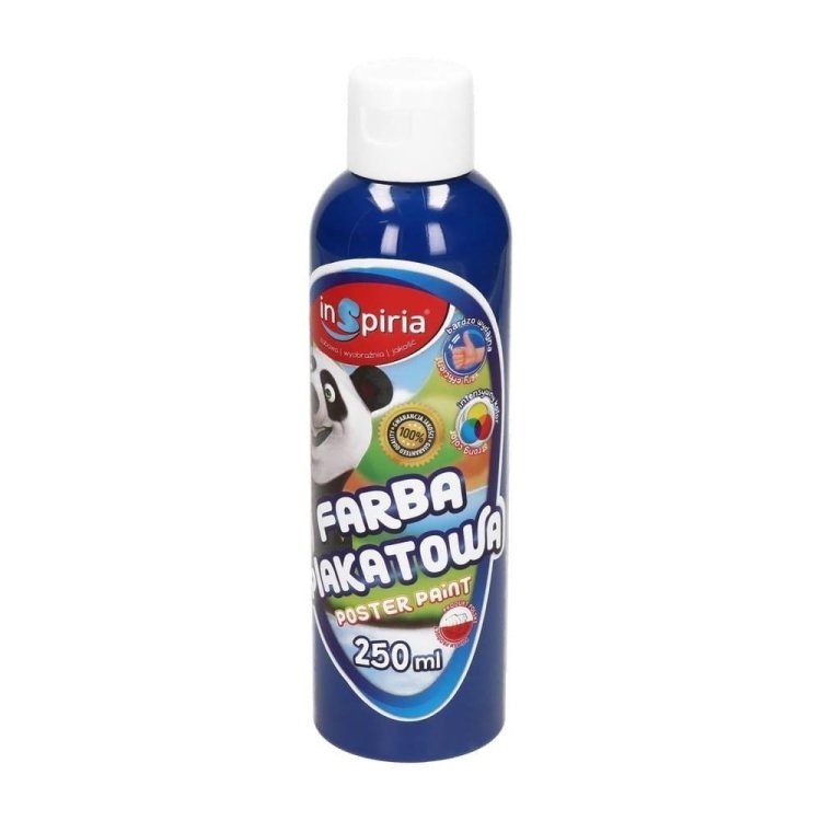 Farba plakatowa ciemnoniebieska 250ml