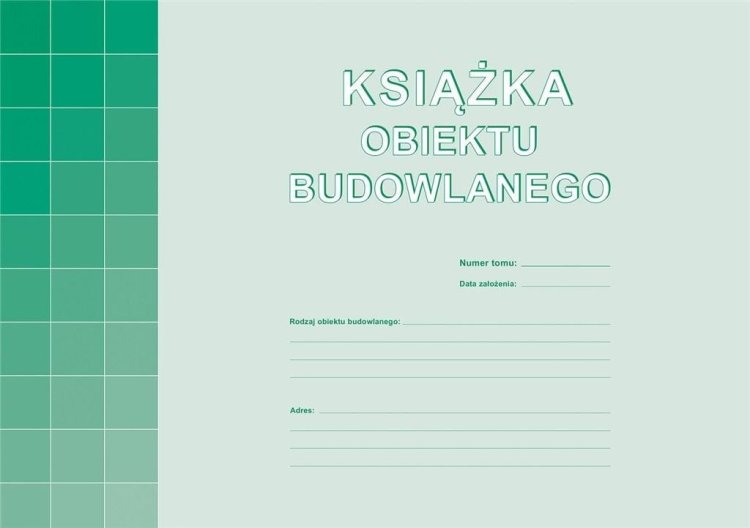 Książka Obiektu Budowlanego A4