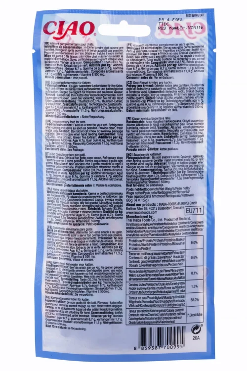 Przysmak CHURU Pops Tuńczyk dla kota 4x14g