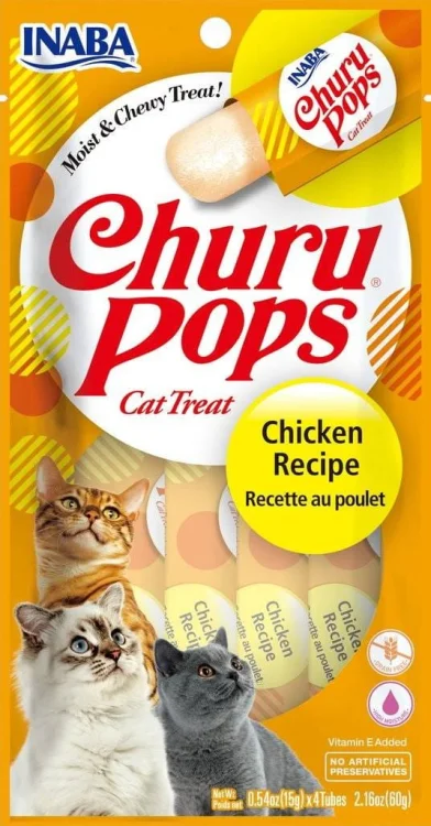 Przysmak CHURU Pops Kurczak dla kota 4x14g