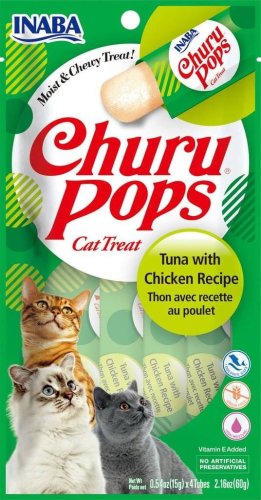 Przysmak CHURU Pops Tuńczyk&Kurczak dla kota 4x14g