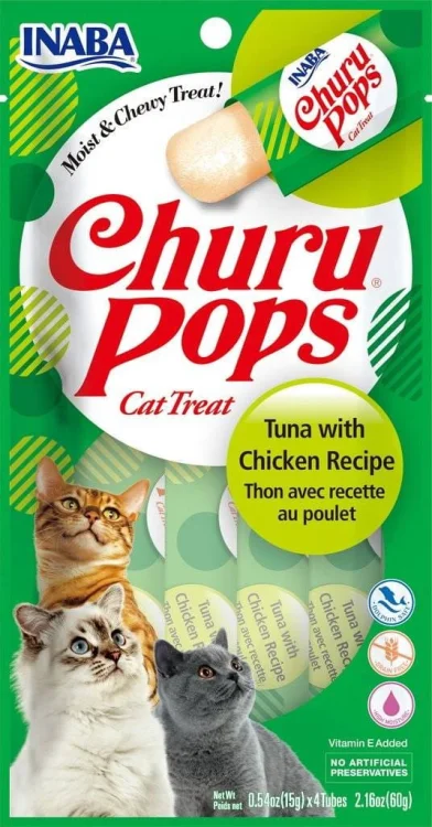 Przysmak CHURU Pops Tuńczyk&Kurczak dla kota 4x14g