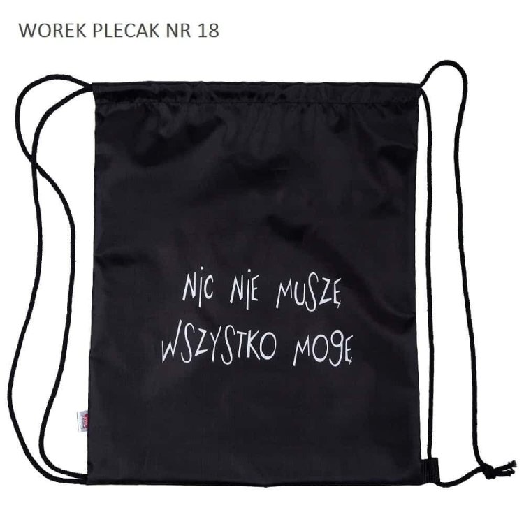 Worek plecak Nic nie muszę