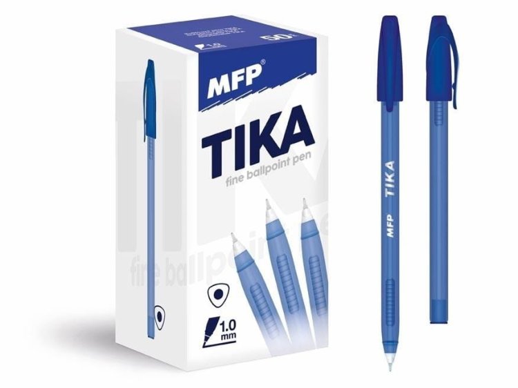Długopis Tika 107 niebieski (50szt)