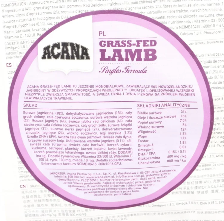 ACANA Grass-fed Lamb 2kg