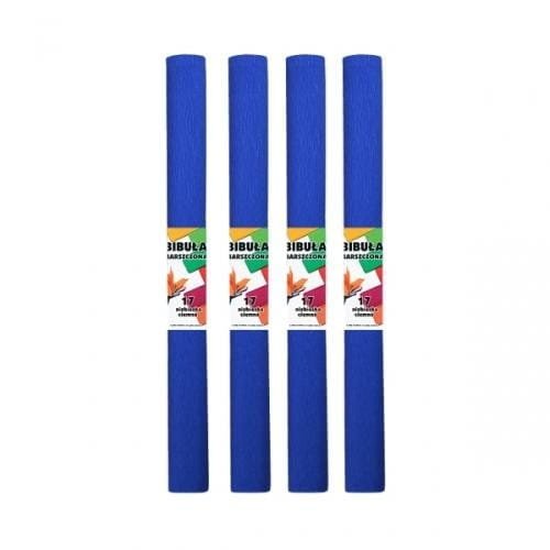 Bibuła marszczona 17 niebieska ciemna (10szt)