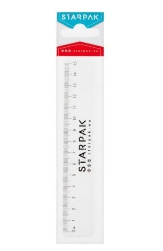 Linijka 15cm plastikowa