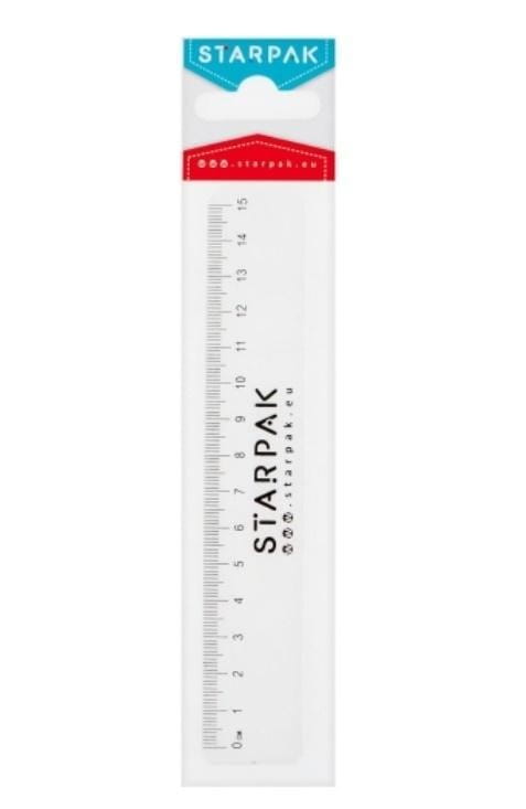 Linijka 15cm plastikowa