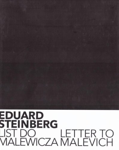 Eduard Steinberg. List do Malewicza