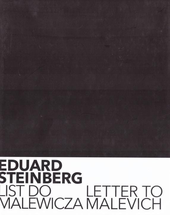 Eduard Steinberg. List do Malewicza