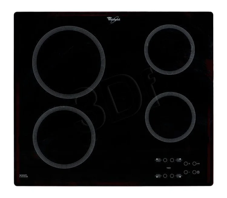 Płyta ceramiczna Whirlpool AKT 801 NE (4 pola grzejne; kolor czarny)