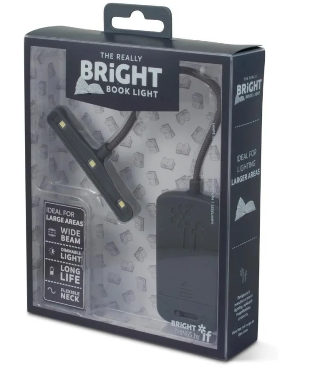 Bright Book Light Lampka do książki szara