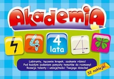 Akademia - 4 lata + 32 naklejki Greg