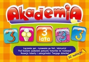 Akademia - 3 lata +32 naklejki Greg
