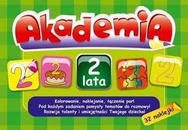 Akademia - 2 lata + 32 naklejki Greg