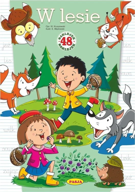 W lesie. 48 naklejek