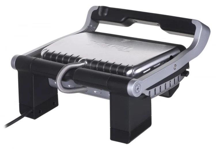 Grill Tefal OptiGrill GC712D34 (stołowy-zamknięty; 2000W; kolor inox)