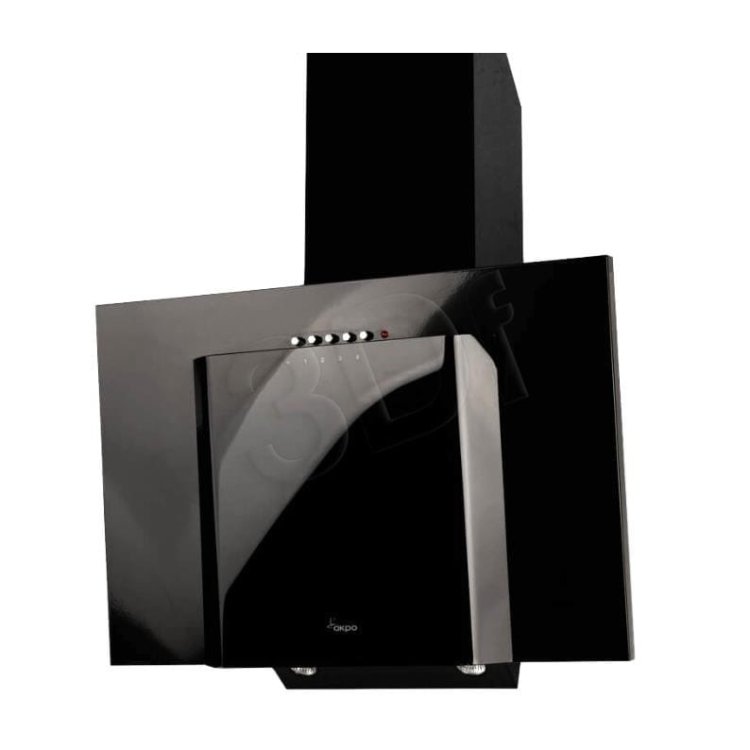 Okap kominowy AKPO WK-4 JAVA 60 CZARNY (427 m3/h; 600mm; kolor czarny)