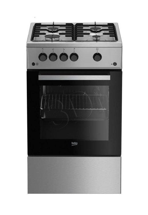 Kuchnia Beko FSG52020FX (Płyta gazowa; Piekarnik gazowy; 500mm)