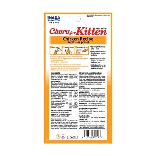 Przysmak INABA CAT CHURU KITTEN Kurczak 4x14g (56g)