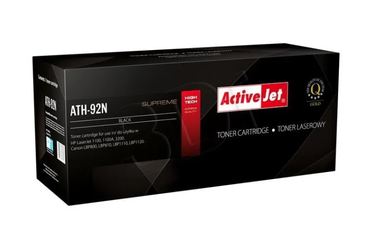 Toner Activejet ATH-92N (zamiennik HP 92A C4092A, Canon EP-22; Supreme; 3100 stron; czarny)