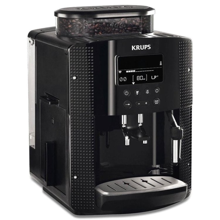Ekspres ciśnieniowy Krups EA8150 (1450W; kolor czarny)
