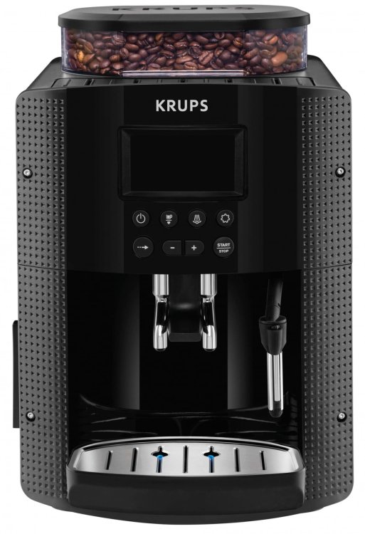 Ekspres ciśnieniowy Krups EA8150 (1450W; kolor czarny)
