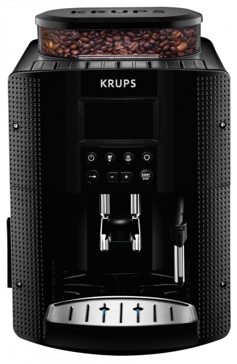 Ekspres ciśnieniowy Krups EA8150 (1450W; kolor czarny)