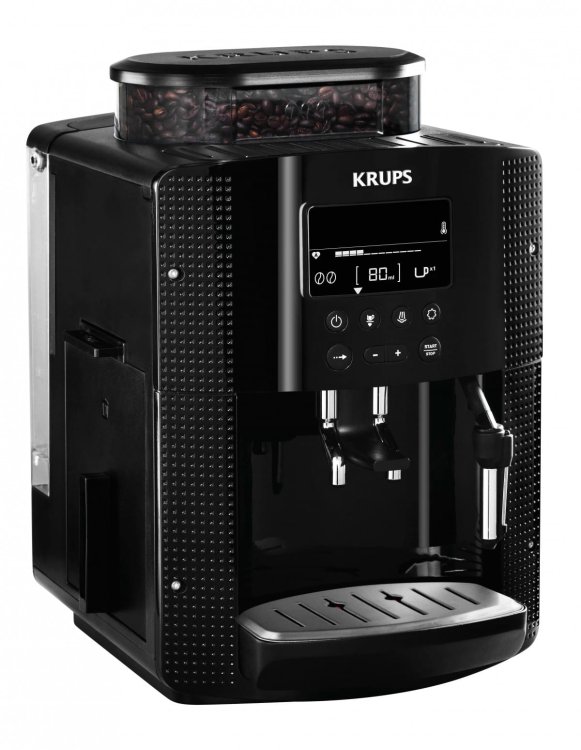 Ekspres ciśnieniowy Krups EA8150 (1450W; kolor czarny)