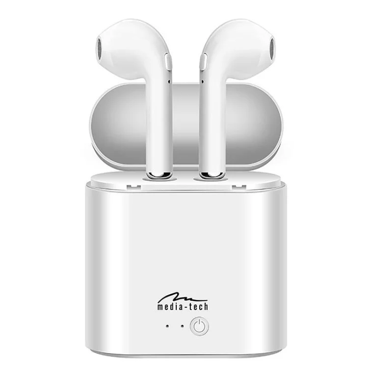 Słuchawki Media tech MT3589W (douszne; Bluetooth; z wbudowanym mikrofonem; kolor czarny
