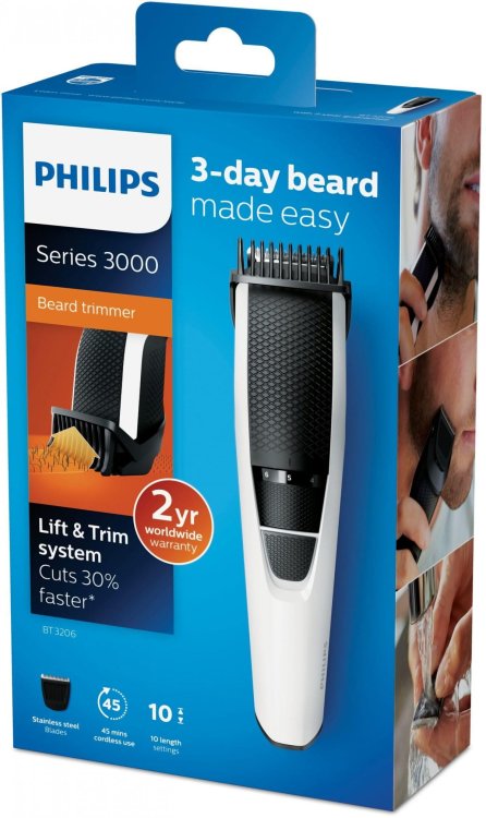 Trymer do brody Philips BT3206/14 (kolor biały)