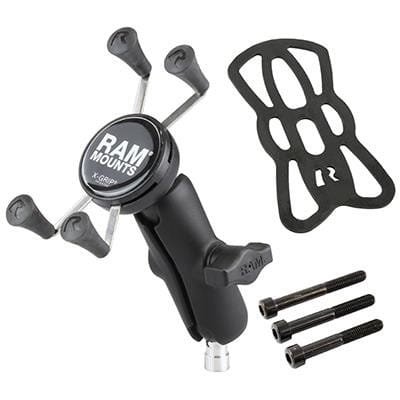 RAM MOUNT Uchwyt X-GRIP™  montowany do kierownicy motocykla ze śrubami M8 RAM-B-367-UN7U
