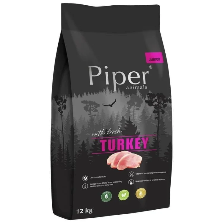 DOLINA NOTECI Piper Junior z indykiem 12kg