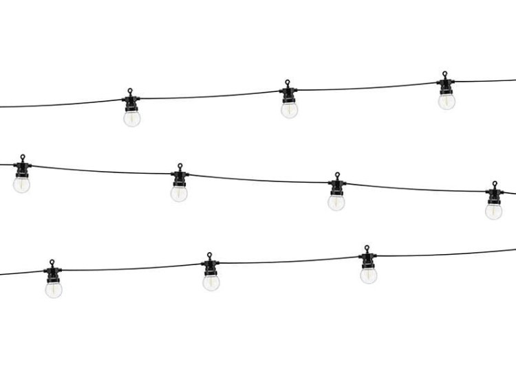 Lampki dekoracyjne LED czarne 5m