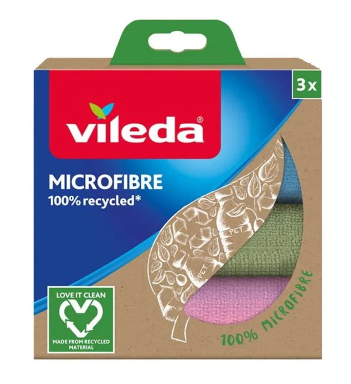 Ściereczka Vileda Mikrofibra 100% Recycled 3 szt.