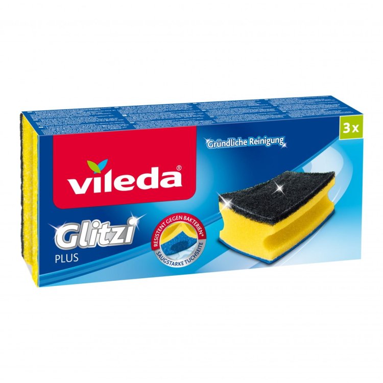 Zmywak profilowany Vileda Glitzi Plus 3szt.