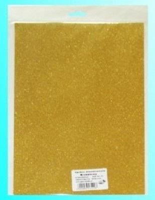 Karton brokatowy obustronny złoty 23x33cm 5 ark